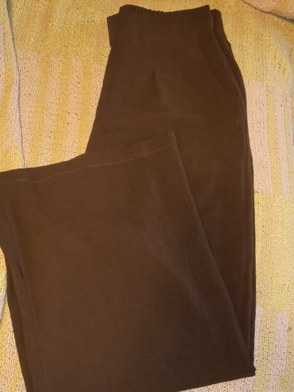 Love Women's Dark Brown Wide-Leg Pants